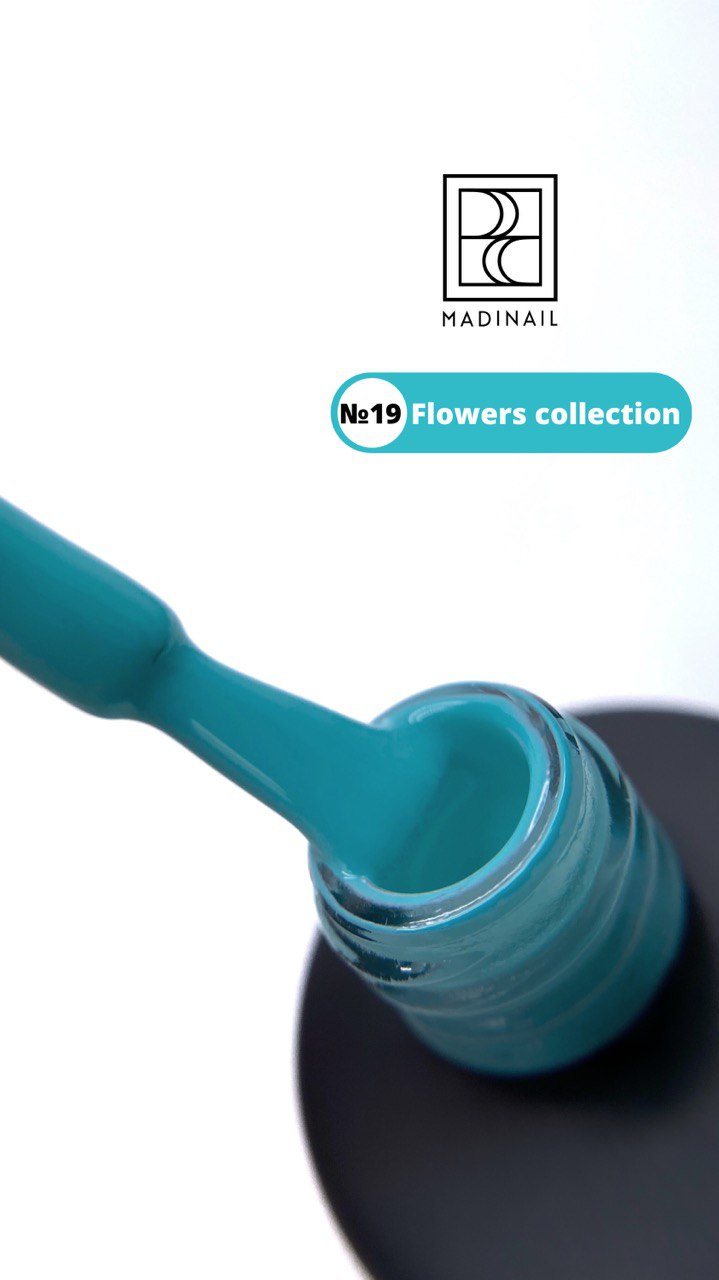 картинка Гель-лак Prima Flowers №19, бирюзовый, 12 мл от магазина MADINAIL 