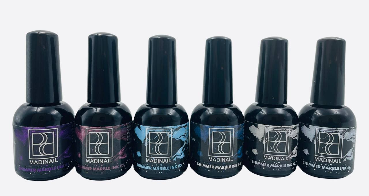 картинка Набор акварельных капель Shimmer Marble Ink от магазина MADINAIL 