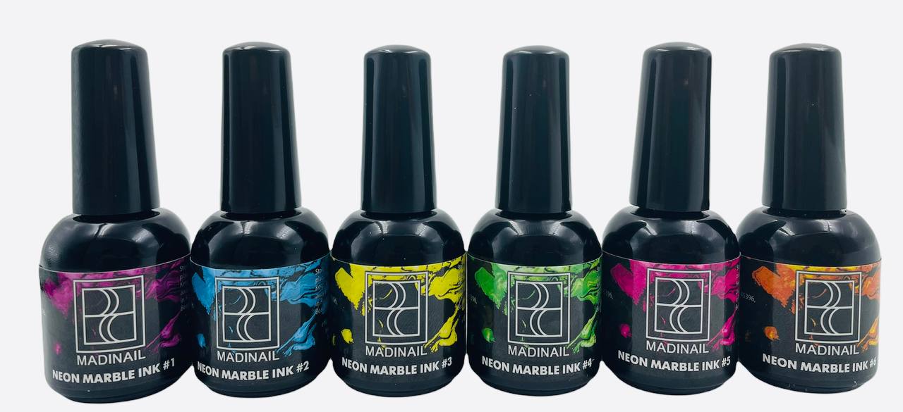 картинка Набор акварельных капель Neon Marble Ink от магазина MADINAIL 