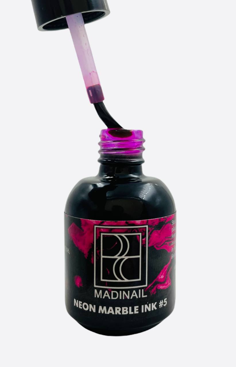 картинка Неоновые акварельные капли №5 от магазина MADINAIL 
