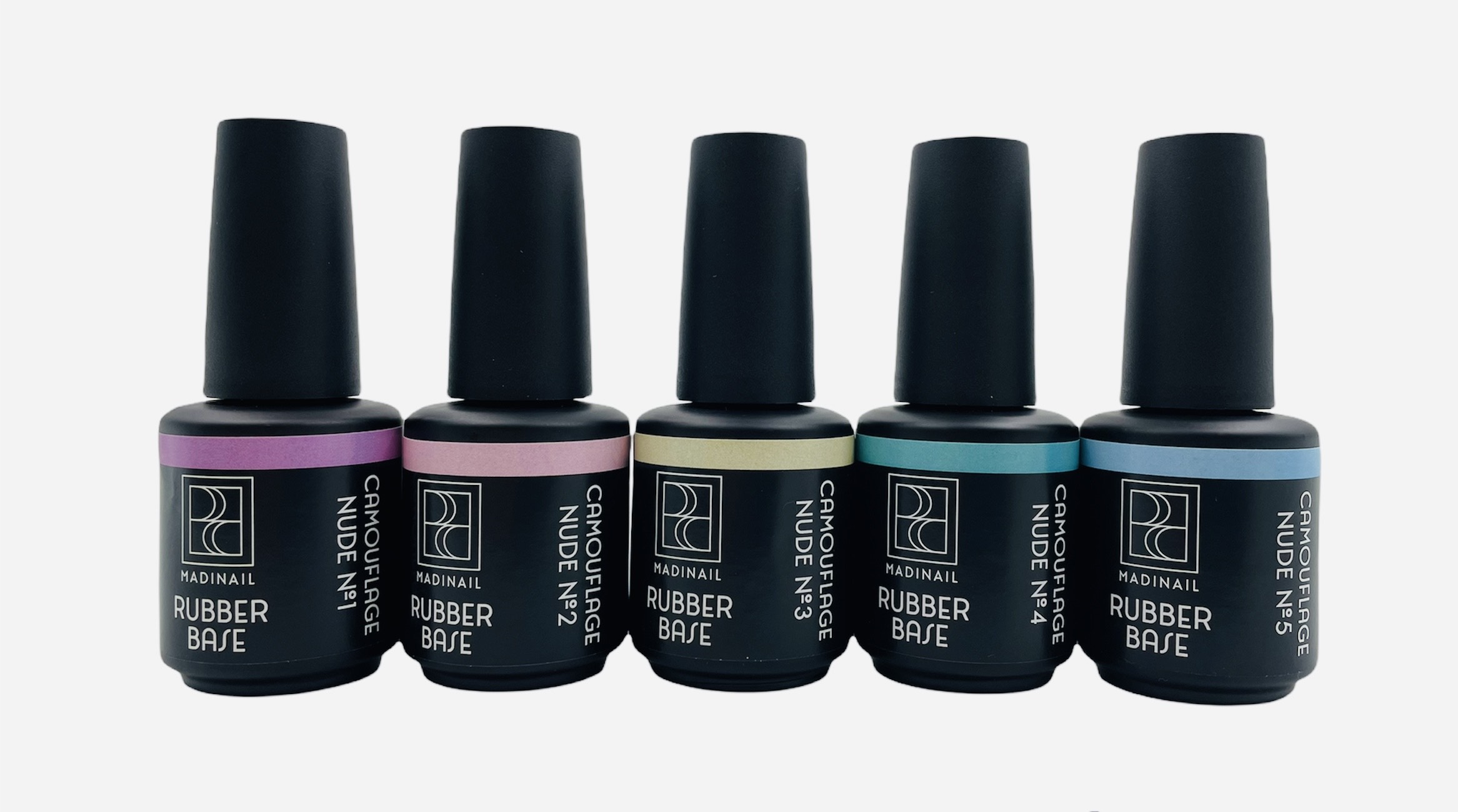 картинка Набор камуфлирующих баз Nude Base (5шт*12мл) от магазина MADINAIL 