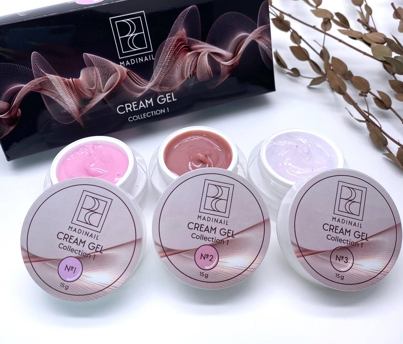картинка Набор Cream Gel Collection №1 (3 шт*15 гр) от магазина MADINAIL 