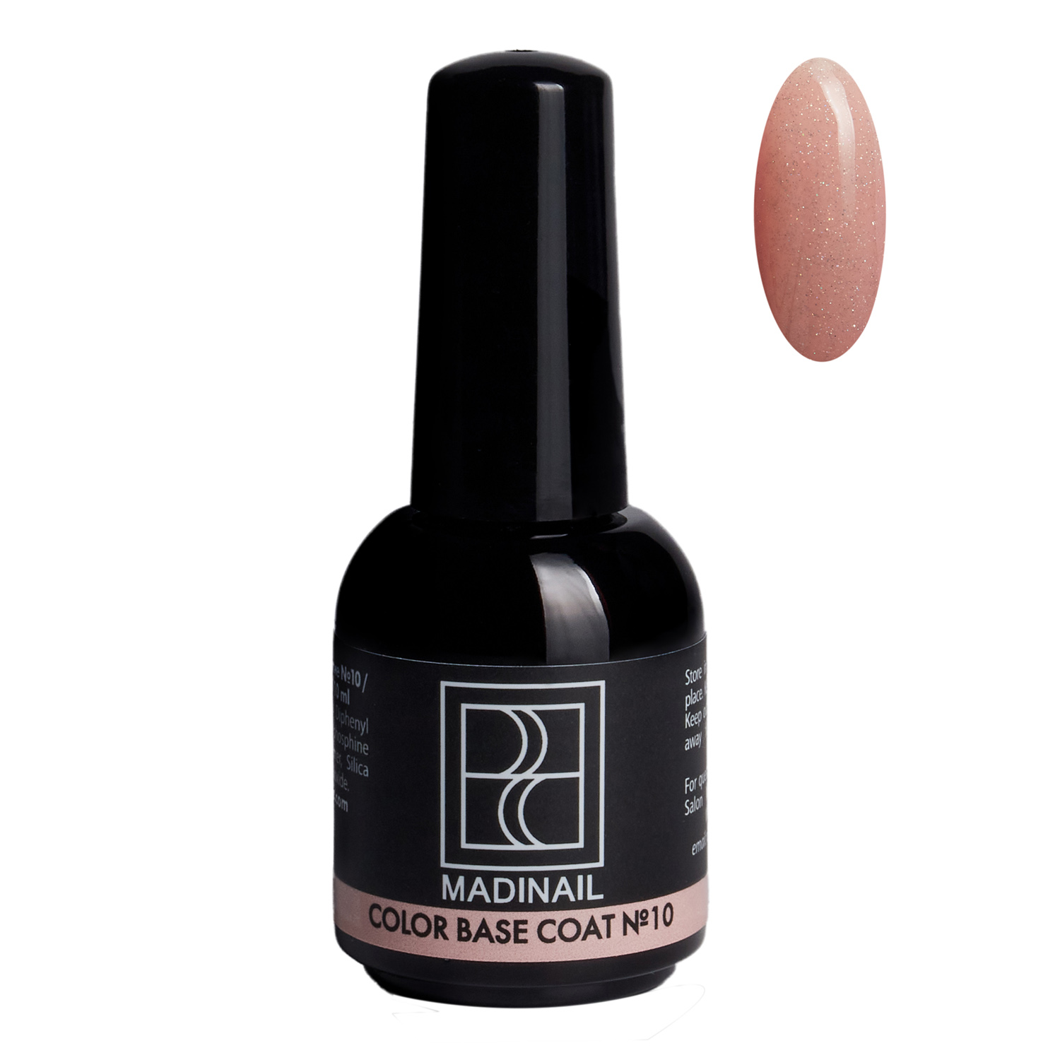 картинка Камуфлирующая база #10, 10 мл (с шиммером)  от магазина MADINAIL 