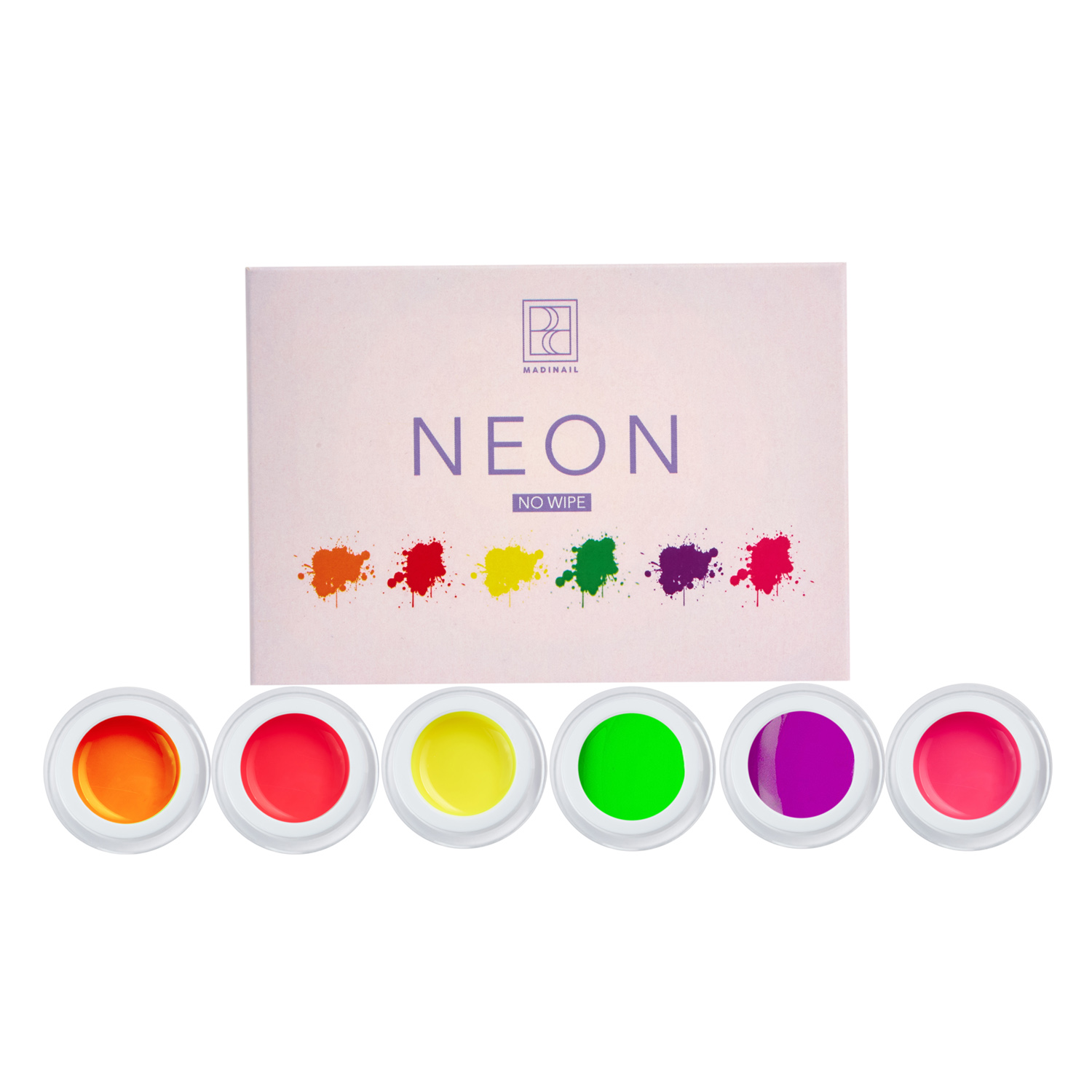 картинка Набор неоновых гель-красок "Neon" (6 шт*5 гр) от магазина MADINAIL 