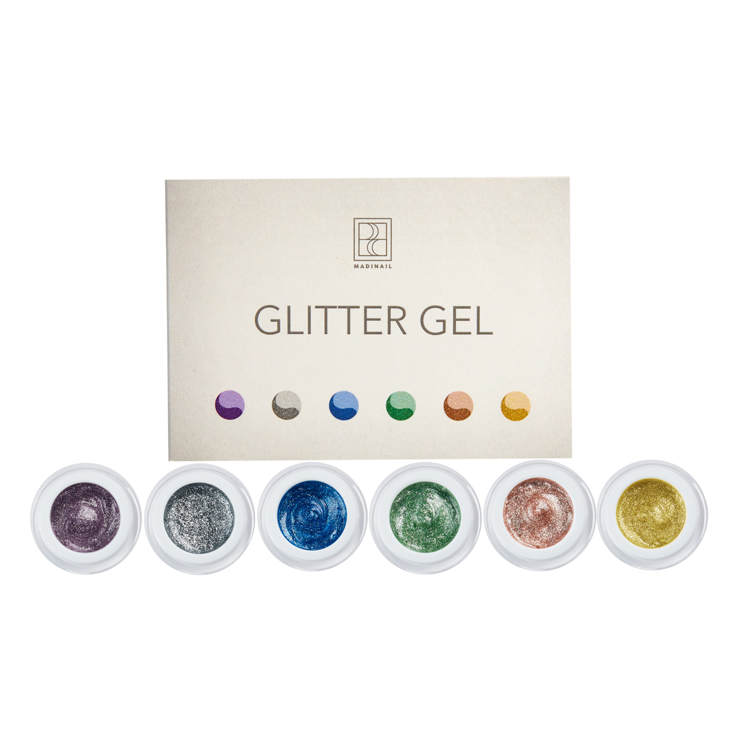 картинка Набор Glitter gel (6 шт*5 гр) от магазина MADINAIL 