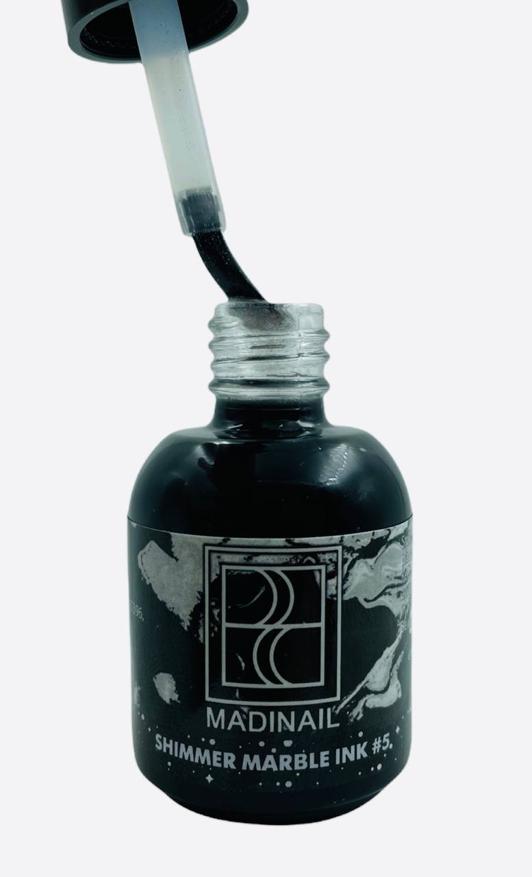 картинка Акварельные капли Shimmer Marble Ink №5 от магазина MADINAIL 